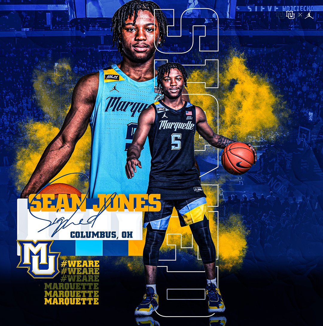 It's a twofer, welcome the other newest member of the #MUBBfamily, <a href="/Sean_jones5/">🦍</a> 🤝

#MUBB | #WeAreMarquette