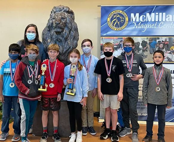 Westside66's tweet photo. Big news from the 30th Annual McMillan Math Contest!
The Swanson Superstar team took 1st place overall in the 6th grade and 2nd in the Quizizz competition.
The Rockgate Lane team took 1st place in the Quizizz Competition and 3rd overall in the 6th grade.
Congratulations to all! https://t.co/dc3D8CLNiO
