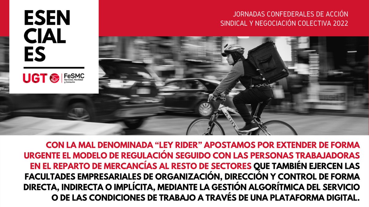 FeSMC_UGT's tweet photo. A. Vicioso:“Atendimos la llamada de #plataformasdigitales que sí asumieron la nueva normativa y #negociamos, por primera vez, con una plataforma de reparto #comidapreparada a domicilio. Entrando a organizar laboralmente una actividad referenciada sectorialmente al ALEH”
#convenio https://t.co/rpZ2d5e0kb