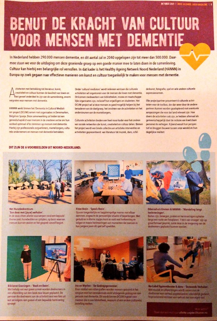 KarlaDeRoest's tweet photo. 💜 my job!
Followed an inspiring workshop &amp; helped present a project of @Hunebedcentrum on how #museums can facilitate people in any way affected by #dementia
Now on to implementing ideas in wider context! 
'Dementia in Cultural Mediation' #DCUM #InclusiveMuseum
@CollectieBrands https://t.co/jAWp5dwSzQ