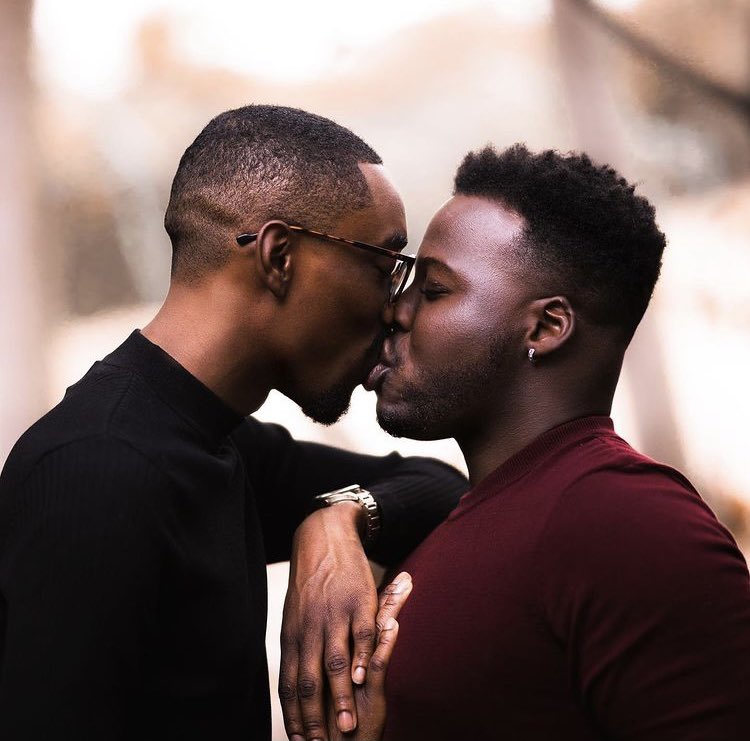 jackd's tweet photo. “Our LOVE is Black Gay Magic. 🌈 🤎🍁😘”

To today, tomorrow and the future @gesmithwrick and @withlovejc we are inspired by your endless love and devotion. ✊🏾 #BlackLove #Coupling #Jackdapp 

📷: fotosgallegos https://t.co/qVr13Mh7PA