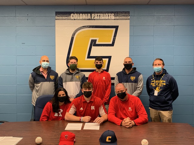 ColoniaBaseball's tweet photo. Congrats to our guy @jt_kroner on signing his NLOI to play at @RutgersBaseball next year.  We are proud of you and can't wait to watch you play at the next level! @coloniahssports @ColoniaHigh @J_Massimino @R_McCullough23 @CTownHoops @Coloniafootball https://t.co/LZceq2S33I