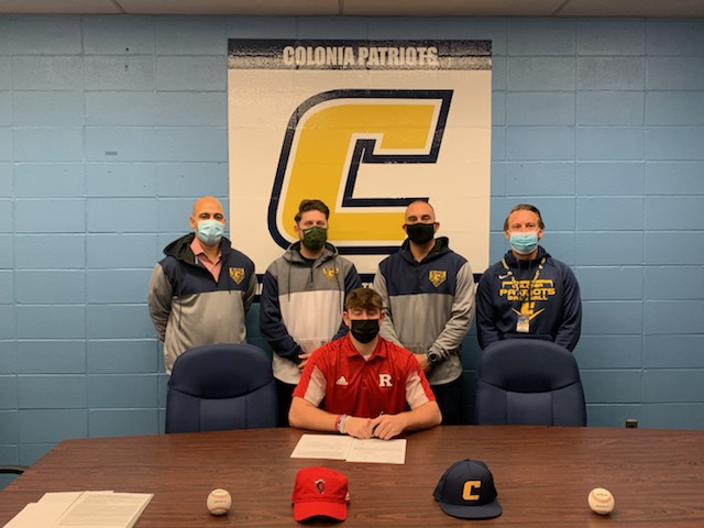 ColoniaBaseball's tweet photo. Congrats to our guy @jt_kroner on signing his NLOI to play at @RutgersBaseball next year.  We are proud of you and can't wait to watch you play at the next level! @coloniahssports @ColoniaHigh @J_Massimino @R_McCullough23 @CTownHoops @Coloniafootball https://t.co/LZceq2S33I