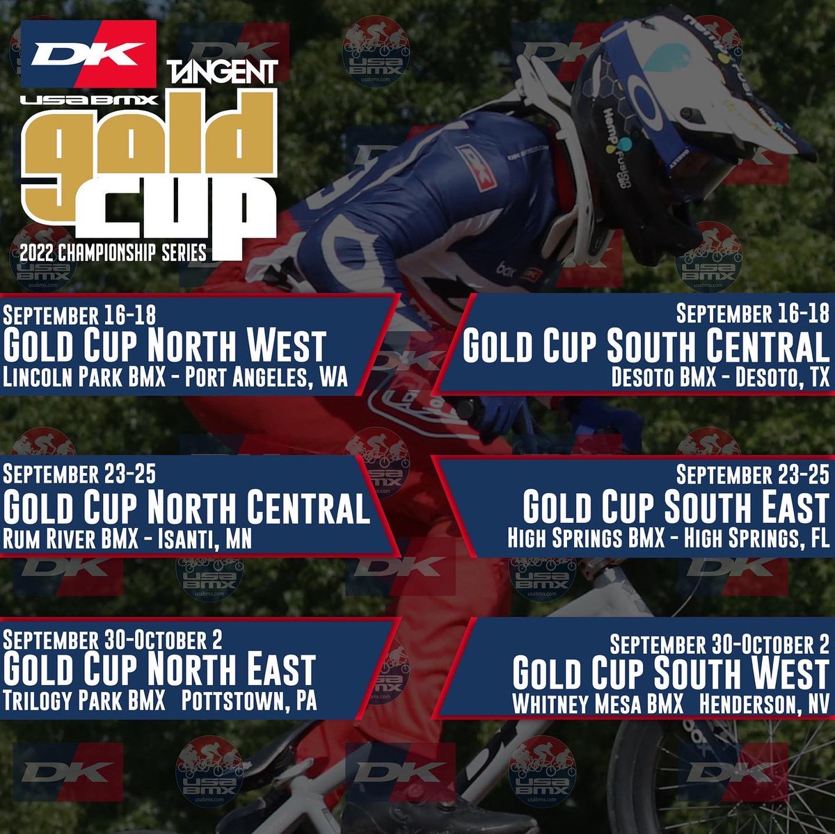 usabmx's tweet photo. The Finals are set! Where are you going to win gold? @DKBicycles #usabmx https://t.co/2ct460AexT