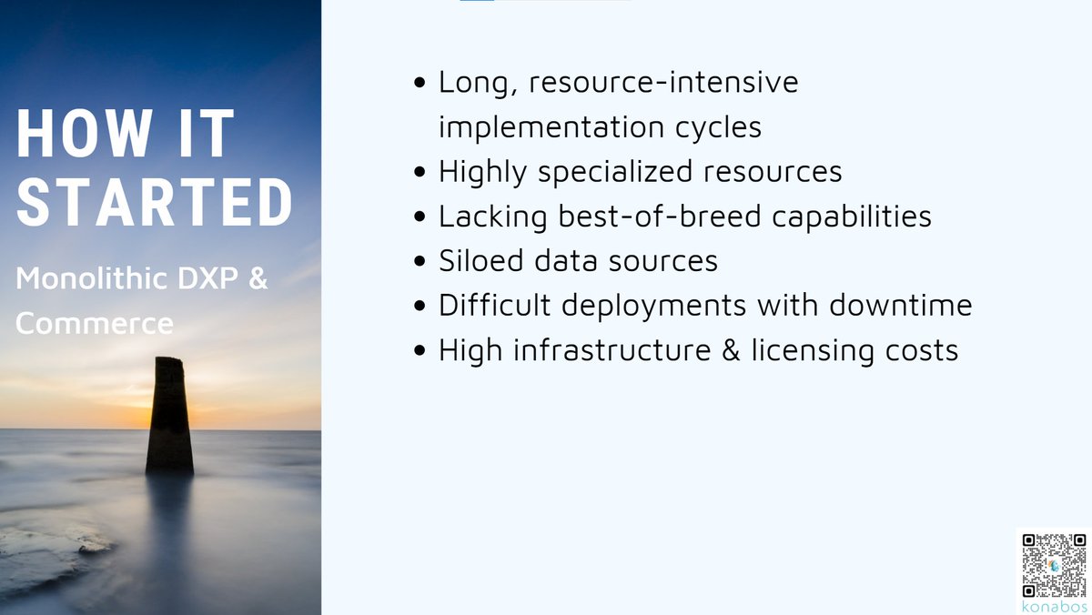 LIVE at #kontenthorizons . Konabos partner, Akshay &amp; ABG's Marc Lamothe talk about shifting from Monolith CMS to Jamstack.
Intrigued? Comment your questions below or contact us here: konabos.com/contact
With <a href="/akshaysura13/">Akshay Sura @ Konabos</a> 

#ComposableDXP #JamstackDXP #Jamstack #MonolithicDXP