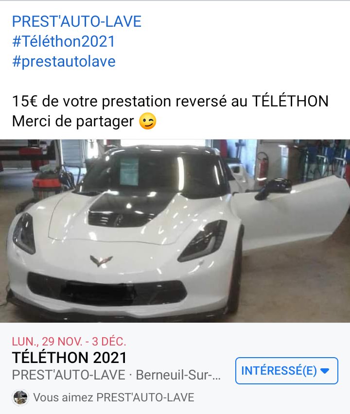 LavePrest's tweet photo. #téléthon2021
#nettoyageauto
#nettoyagevoiture
#deatling https://t.co/EShHGrpMUg