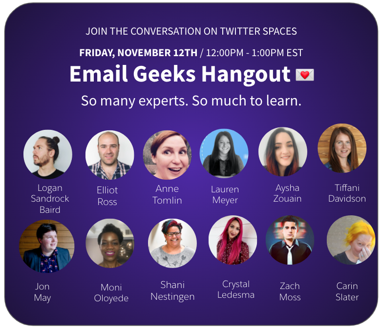 justguilda's tweet photo. 💌 #EmailGeeks Hangout 💌

• Is email a self taught skill or is it something you learn in school? 
• What are the pros/cons to the way you learn email? 
• Does one have more weight than the other?

Join us this Friday, Nov 12th @ 12pm EST on #TwitterSpaces for this discussion! https://t.co/h9TO42Uzod
