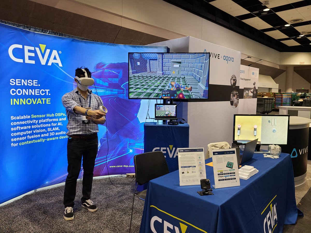 DecaGear (@decagear) on Twitter photo Attending #AWE2021 irl today? The <a href="/CEVA_IP/">Ceva, Inc.</a> booth will be featuring #DecaMove. Feel free to challenge the VR skills of the CEVA team at the booth!😆 <a href="/ARealityEvent/">AWE</a> 
Read more about CEVA x DecaMove here: bit.ly/31FdESE Attending #AWE2021 irl today? The <a href="/CEVA_IP/">Ceva, Inc.</a> booth will be featuring #DecaMove. Feel free to challenge the VR skills of the CEVA team at the booth!😆 <a href="/ARealityEvent/">AWE</a> 
Read more about CEVA x DecaMove here: bit.ly/31FdESE