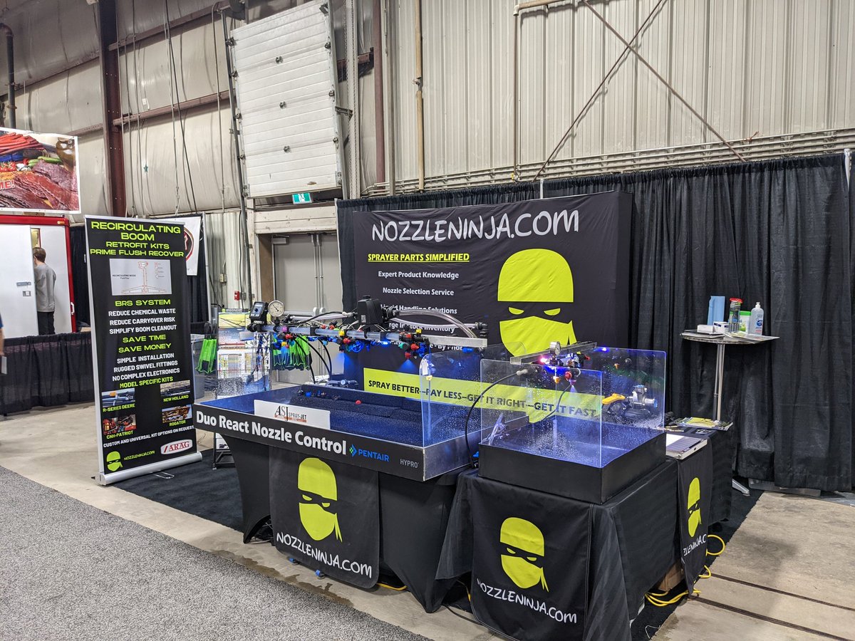 It's good to be out and about at #AgriTrade this week stop by booth 524 in the stockman's Pavilion and grab a 2022 product guide &amp; Checkout our recirculating boom demo