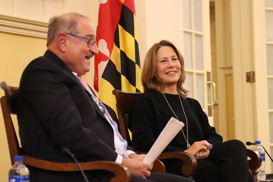 washcoll's tweet photo. Special thanks to @SheilaBair2013 for sharing your time with us for  "A Conversation with Sheila Bair" - a special Q&amp;A with students from the Brown Advisory Student-Managed Investment Program. It was an unforgettable event and part of what makes WC so special. https://t.co/il9kjo1x1s