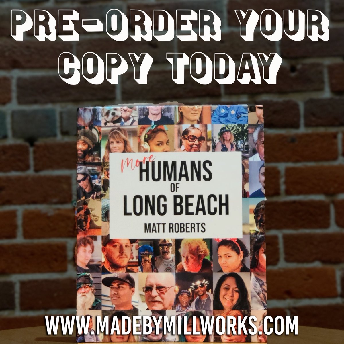 MORE Humans of Long Beach ! A photographic study of the vibrantly eclectic Humans of Long Beach. AGAIN! Pre-Order your copy of Matt Roberts's new book, and a portion of every sale supports a local profit that assists the unhoused.
madebymillworks.com/products/more-…