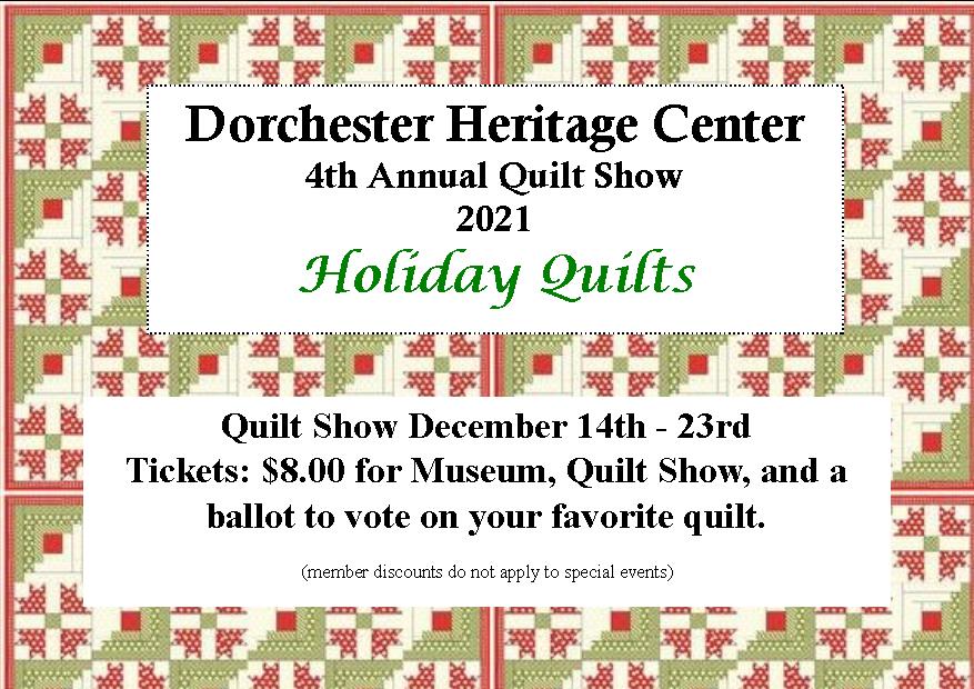 dcahc_museum's tweet photo. We'd love for you to join us. 
#history #museums #quilts #holidays #dorchestercounty #quiltshow https://t.co/Q7pGJDsIEt