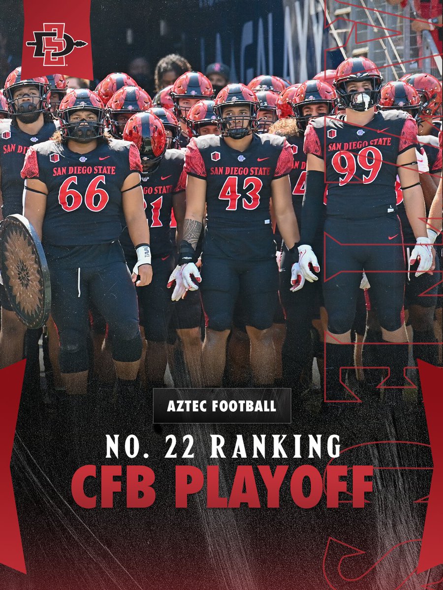 RT @TomAbles: Aztecs moving up the College Football Playoff rankings! #GoAztecs #788andCounting #Win22 @AztecFB https://t.co/fz8bdNOgMP