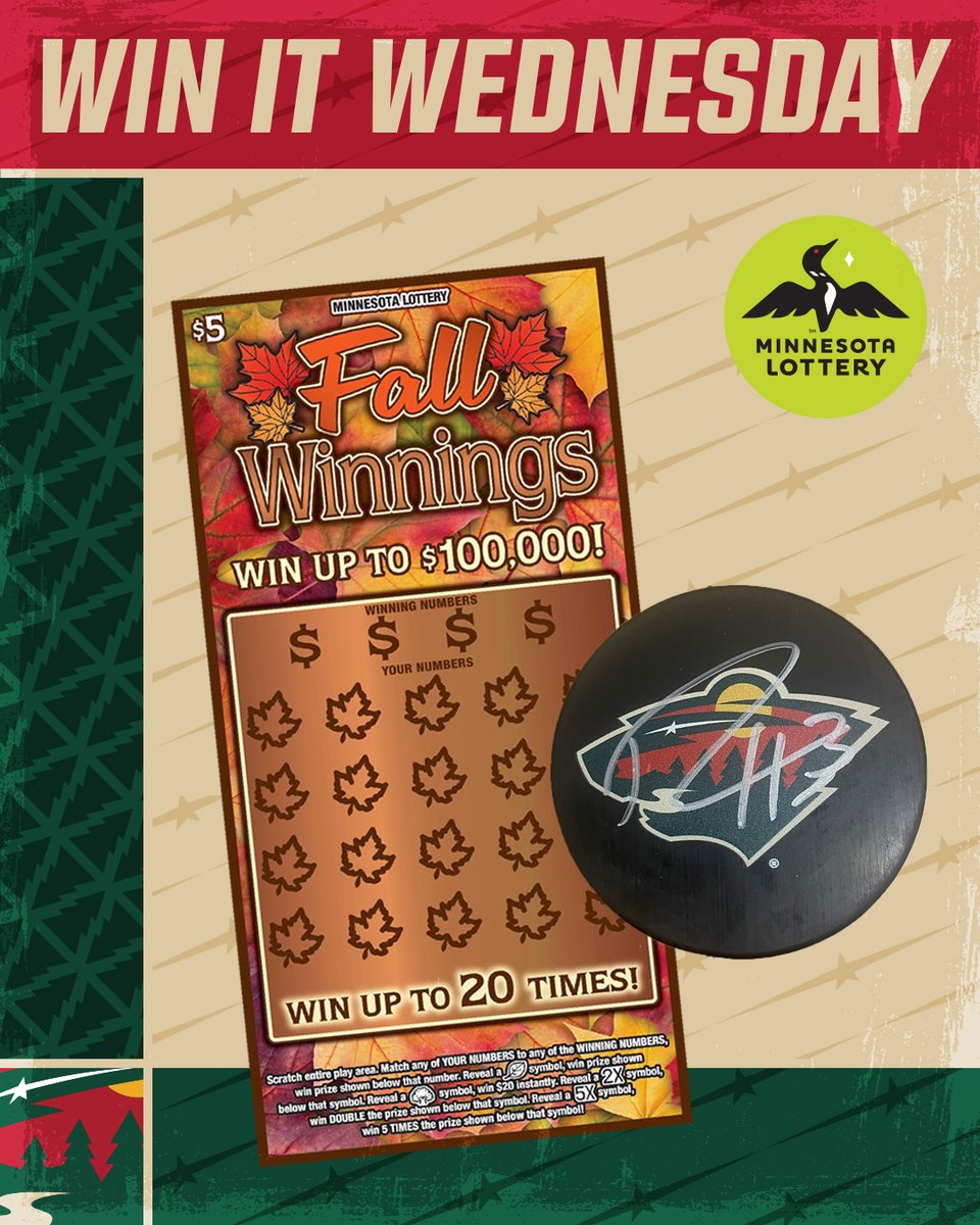 mnwild's tweet photo. It's back! Say I’MN to #WinItWednesday.

RT for a chance to win a Ryan Hartman Autographed Puck, $50 in @mnlottery scratch 🎟  and more!

Rules » https://t.co/DIuNWnu1y2 https://t.co/86HeIuuX0t