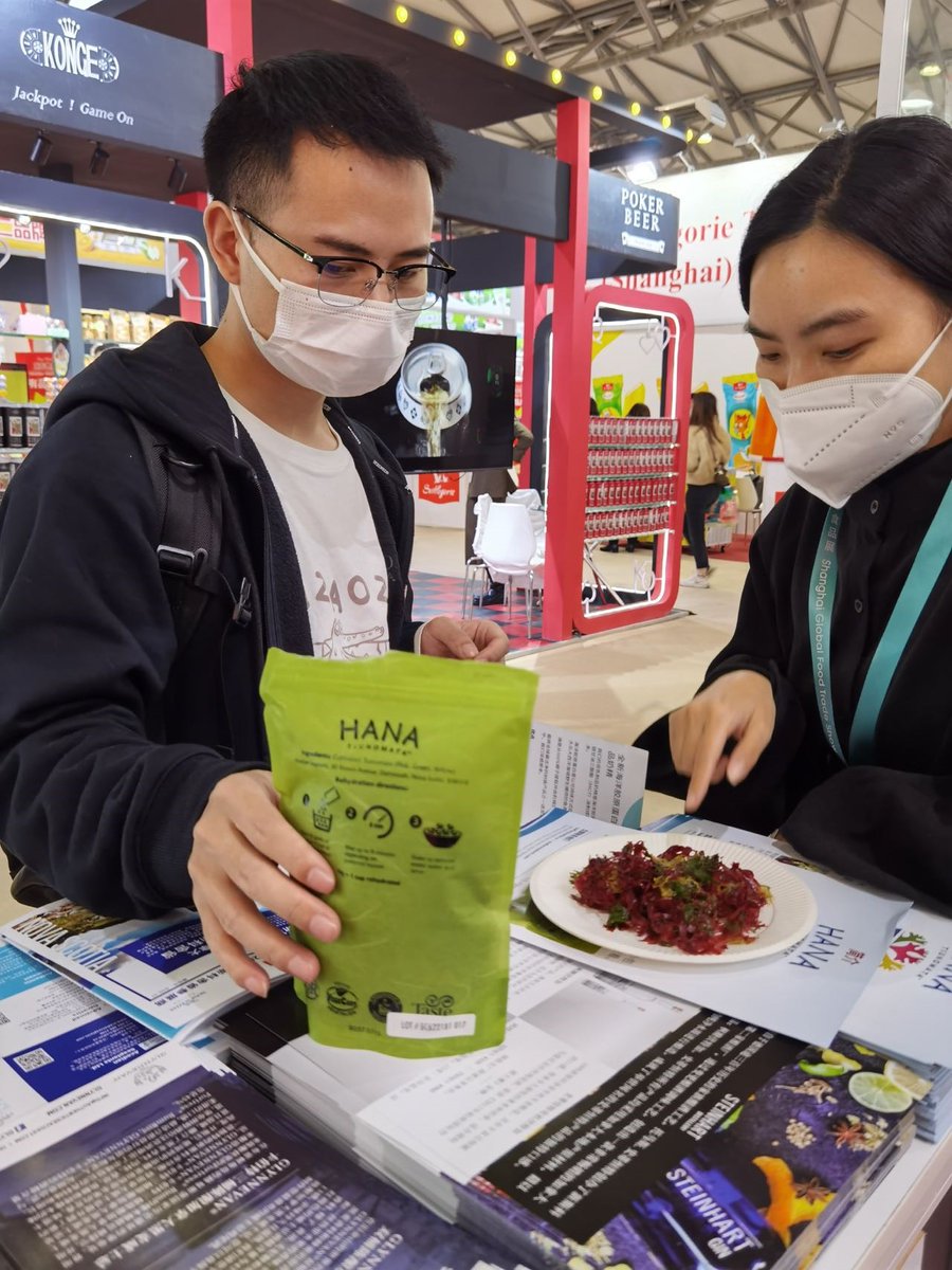 AcadianSeaPlus's tweet photo. It’s another great day at FHC 2021 in China! We’re excited to continue conversations with those attending the trade show about our products and how they can positively impact the food and catering industry. #FHC2021 #FHCChina https://t.co/10ABhX8NfX