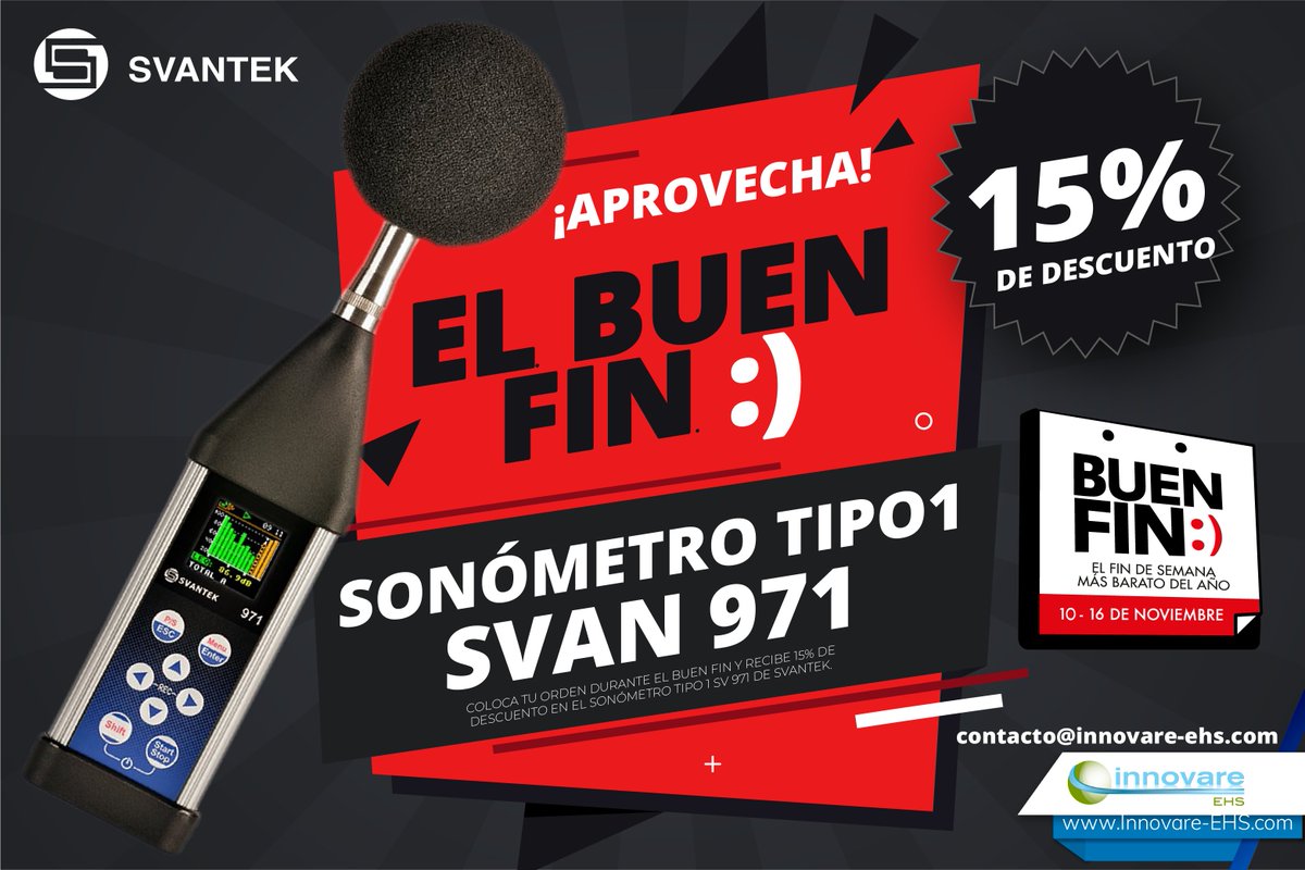 InnovareEHS's tweet photo. El BUEN FIN llegó a Innovare EHS, aprovecha nuestros descuentos! coloca tu orden durante estos días y recibe tu descuento. Escríbenos a contacto@innovare-ehs.com https://t.co/chjJ4ZZv2M
