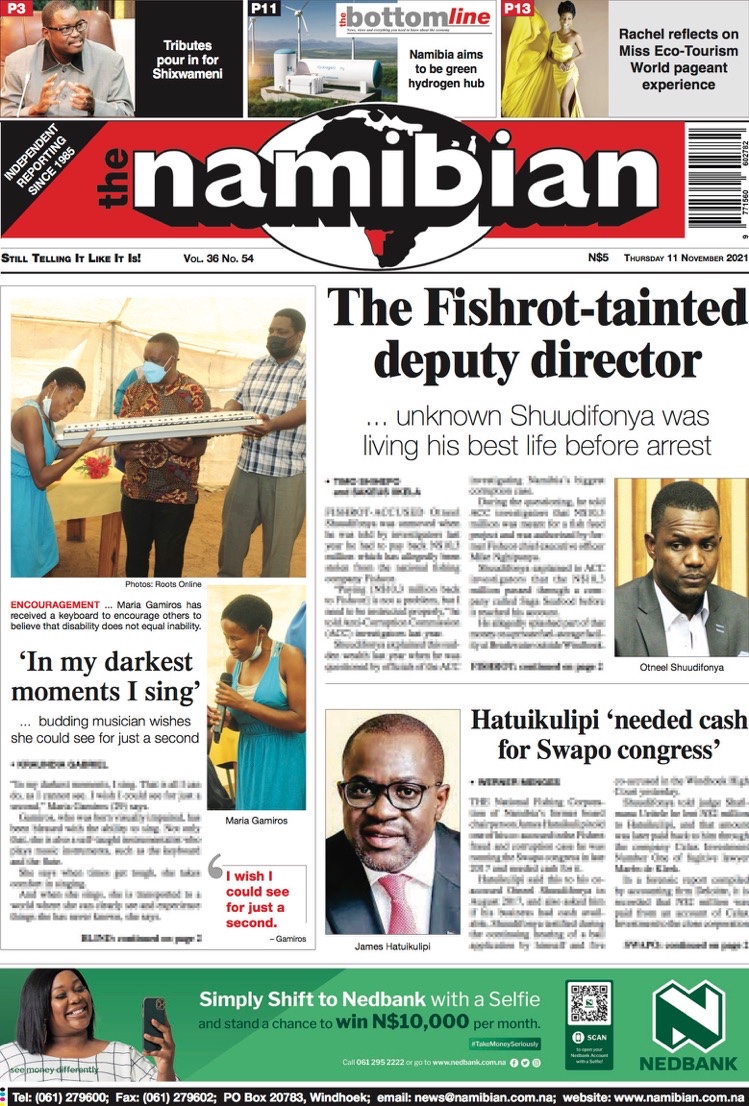 TheNamibian's tweet photo. Here’s your Thursday front page: https://t.co/DmtHmVvLNp