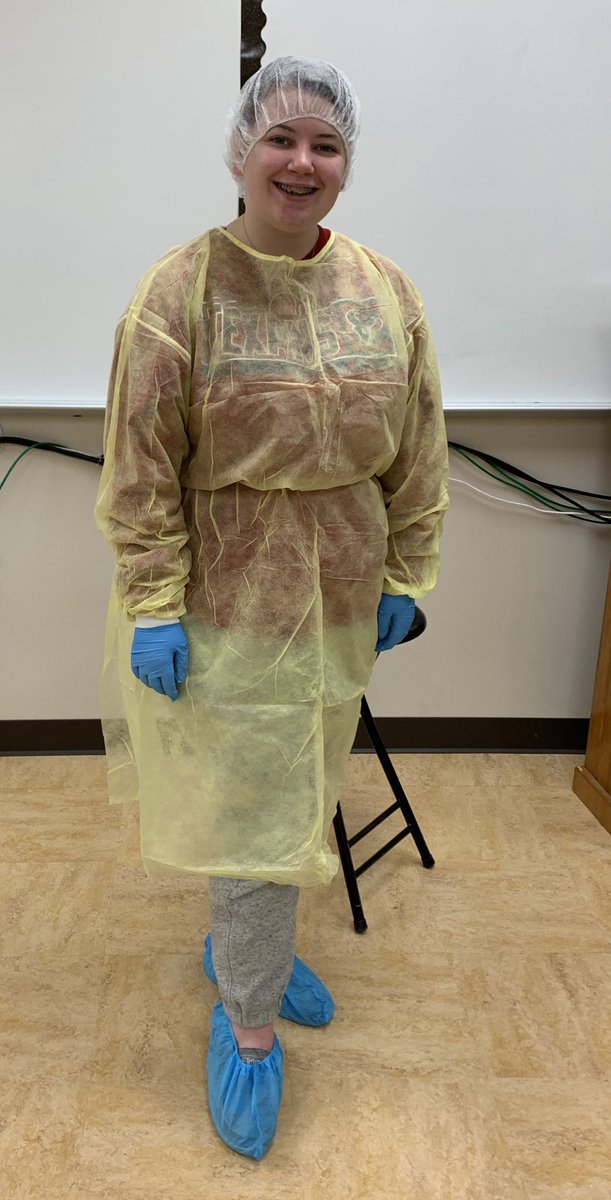 Health Science Theory is learning about Personal Protective Equipment and how to DON/DOFF PPE.