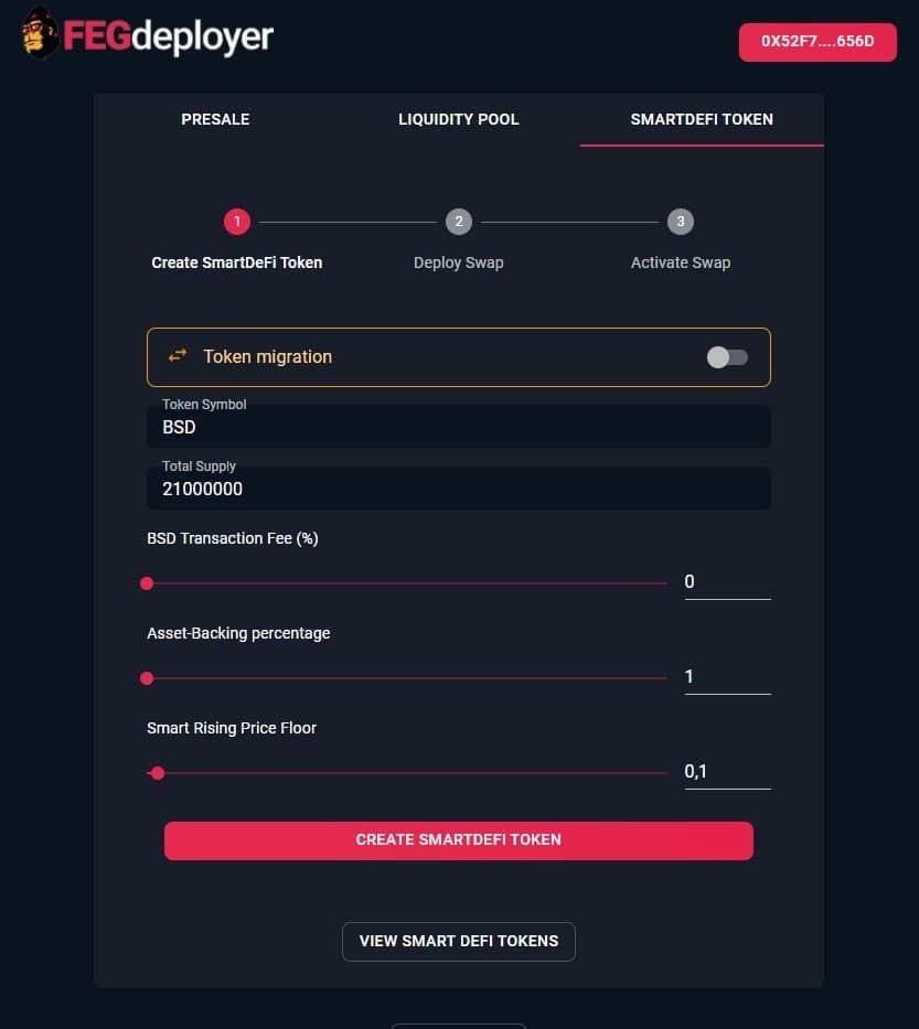 FEGTokenDE_'s tweet photo. ✅Sneak Peak auf den SmartDeFi Deployer und das darin enthaltene Migrationstool!✅

Vielen Dank an @CryptoDevFr (Romy) dafür, dass er sich die Zeit genommen hat, uns diese Fortschrittsbilder zu zeigen, während er daran arbeitet!

(Noch in der Entwicklung) https://t.co/2ubm5r9iU6