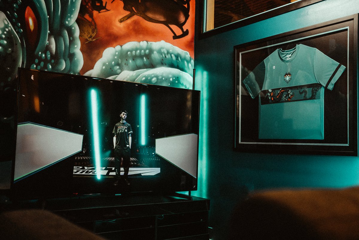 MiamiHeretics's tweet image. This was your 2021 jersey that you never had the chance to wear. 

It officially has a new home in our Mutineers scrim room 🖤