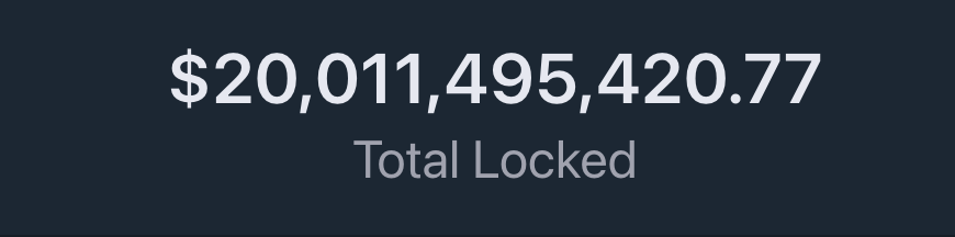 nomos_paradox's tweet photo. MakerDAO TVL just hit $20B 🔥
No yield farming, no accounting games, just organic growth. We just keep buidling https://t.co/xGjoJmHScl