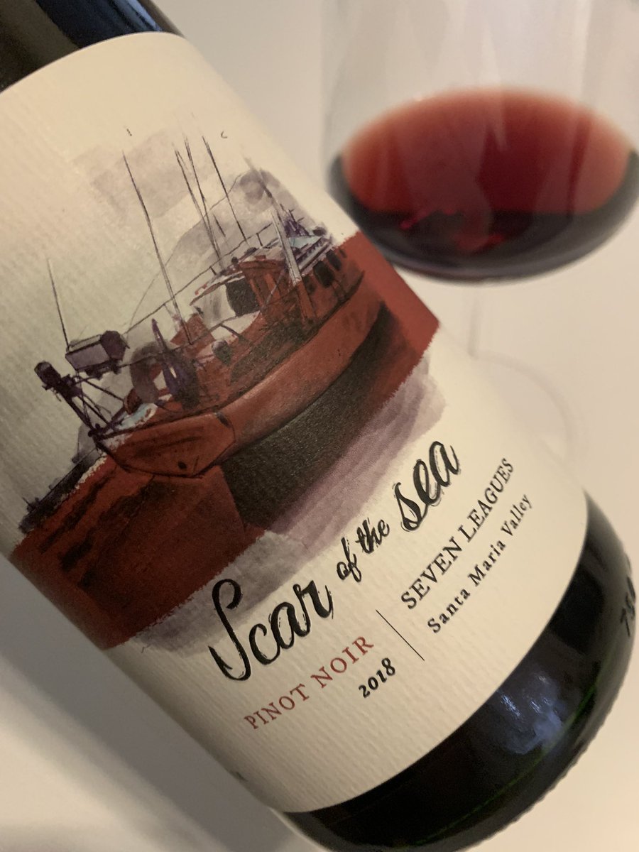 We do love a good Pinot Noir and this is delicious from Scar of the Sea - their Seven Leagues Pinot Noir. Lots of crunchy berry &amp; cherry fruit &amp; spice, crisp acidity, lovely depth, balance &amp; length of flavour. My sort of wine.

#finewine #pinotnoir