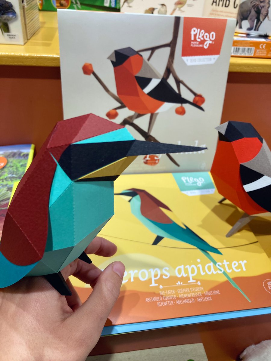 oryxnatura's tweet photo. Mireu qui ha arribat al carrer Balmes 71! 😮 Les noves figures d’ocells de @plegopaper ja disponibles a Oryx: el pinsà borroner i l’abellerol. 
↪️ https://t.co/ow2wz6PrB7

#pyrrhulapyrrhula #meropsapiaster https://t.co/L0qFrBHBAR