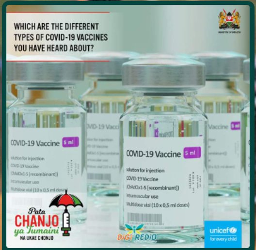 AnamiLameck's tweet photo. Oya msee unajua types za vaccine zenye iko mtaani 1 Astraznera 2 Moderna 3 Johnson 4 ptizer...... na kama bado ujapata pata chanjo visit mukuru health center https://t.co/2Se9lAeu4T