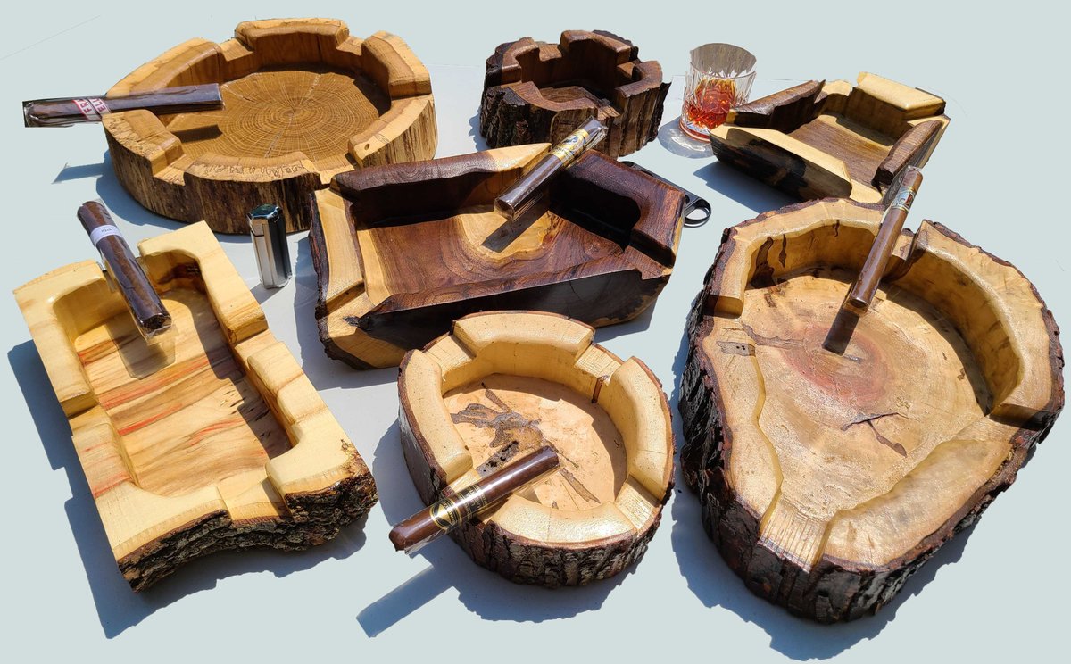 Digital_Plus_'s tweet image. Solid real wood custom #handmadegifts  #cigar #cigarashtrays that are functionally perfect! dnpca.store Make excellent #Christmasgifts #CIGARS #cigars