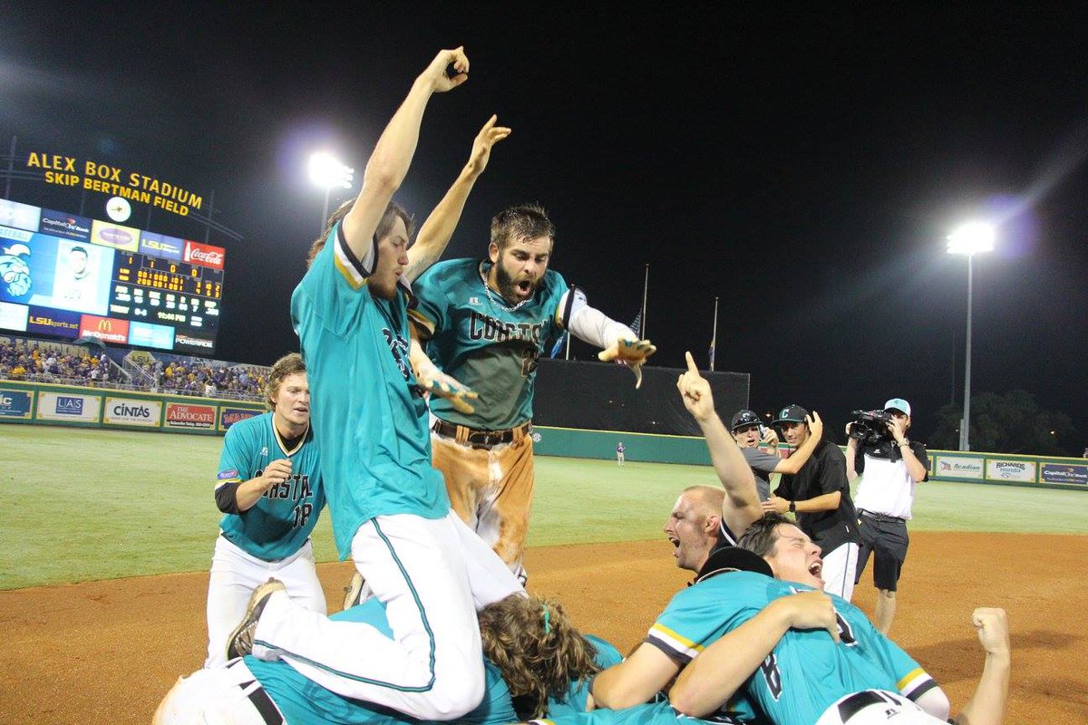 KSchnall9's tweet photo. Today is a monumental day for the FUTURE of #TealNation, specifically, @CoastalBaseball.  

There is so much that goes into this process; this is a complete TEAM effort! THANK YOU, TEAM.  

#TEALNATION, the future is exceptionally bright!

That celebration feeling...#chantsup https://t.co/EzdTOwUKvG