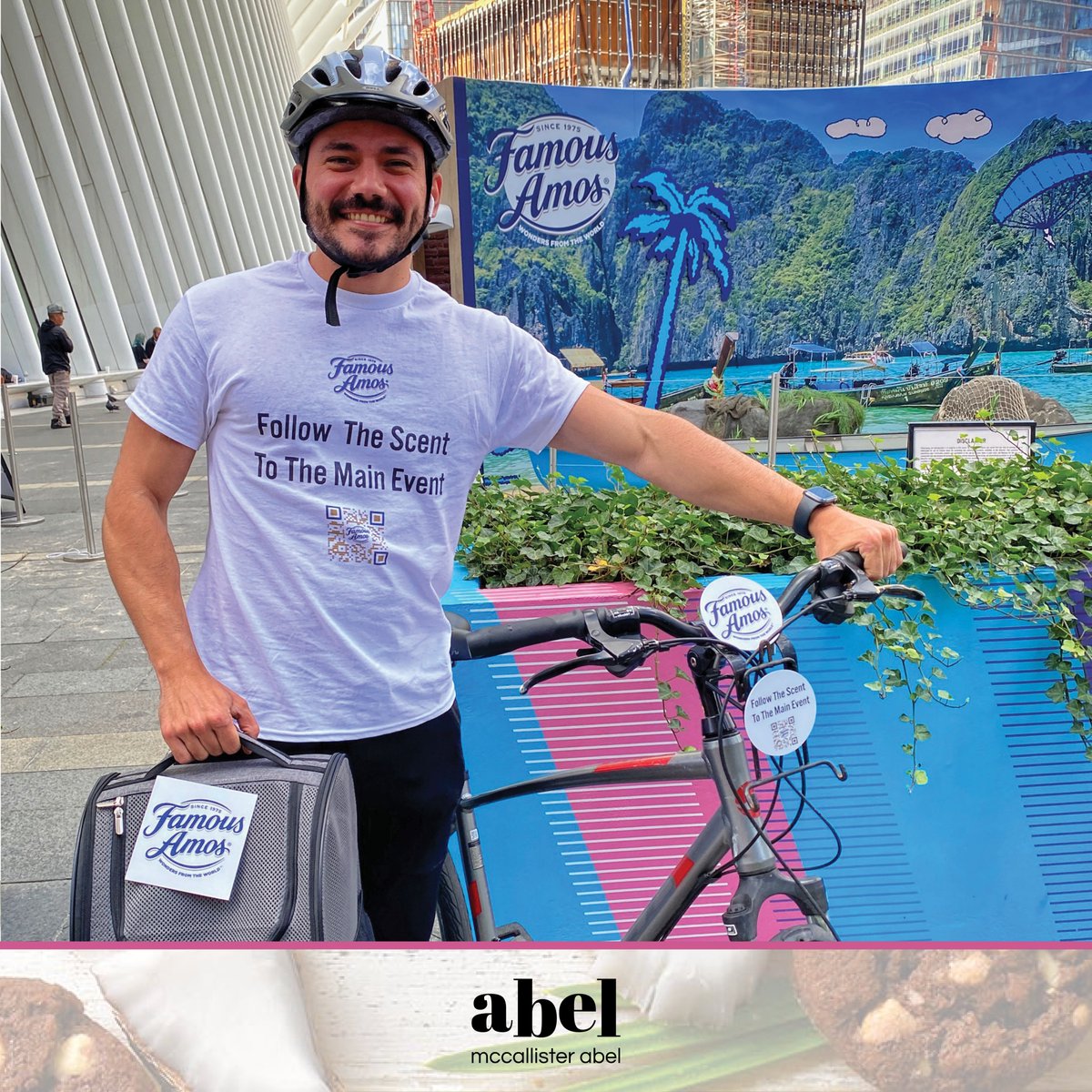 OverheardAtABEL's tweet photo. To help launch their three new Wonders from the World flavors, we took over a one-mile radius of Lower Manhattan and saturated the air with scents mirroring the three new varieties: coconut, hazelnut, &amp; Belgian chocolate. Yum!
#brandactivation #WeAreABEL #cookies #followusformore https://t.co/kJNor5hurT