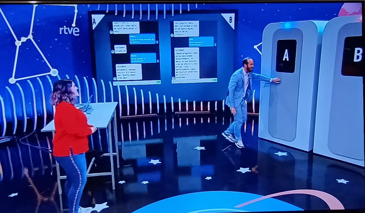 PylaR_D's tweet photo. He tenido un ratillo para ver a @sailormerqury en #OrbitaLaika hablando sobre #AI  #TestTuring. #enhorabuenaporelcurrazo https://t.co/VV3TDo5yU7