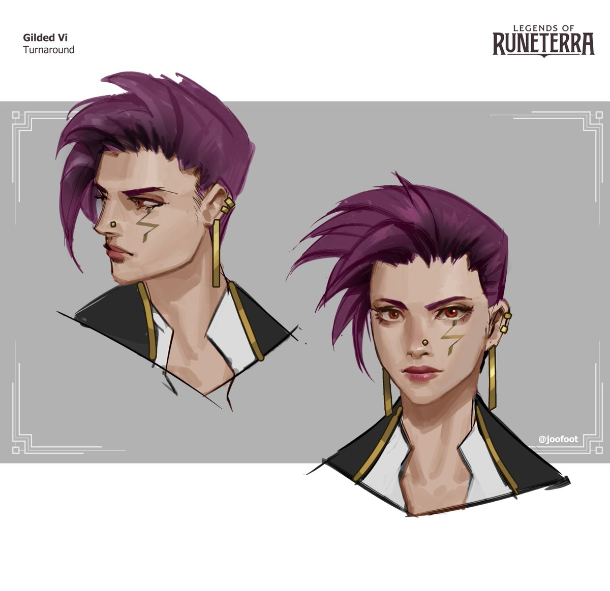 joofoot's tweet photo. Path of Champions is out on @PlayRuneterra! It was an honor to work on the one and only, Gilded Vi 👊 https://t.co/YFXKXYFO1U