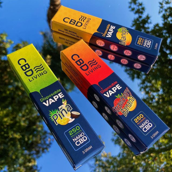 Enjoy the rich, fruity flavor of Mango, Pina, or Strawberry Banana! Our 250mg CBD Disposable Vapes give you the ultimate vape experience and perfect puffs every time. 🥭🍍🥥🍓🍌

✅ Vegan
✅ Non-GMO
✅ THC-free
✅ Free of Heavy Metals, Toxins &amp; Pesticides