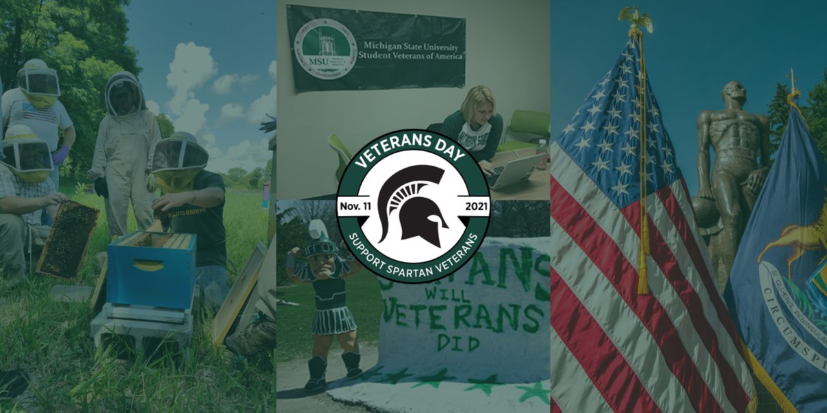 There are many ways you can support Spartan veterans on this Veterans Day. View current projects and honor a veteran today! go.msu.edu/cpvetsday21