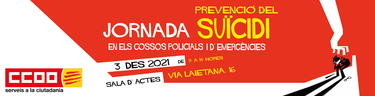 La cuina de la <a href="/ccoo_fsc_cat/">fsc-ccoo ➕drets➕ democràcia➕sindicat</a> treu foc 🔥.
Estem preparant unes jornades molt interessants per a la prevenció del suïcidi en els cossos policials i d'emergències 👮‍♀️👩‍🚒web.ccoo.cat/fsc/noticia/23…

🗓️ 3 desembre 2021
🕘 9:00 hores
🏢 Via Laietana, 16 08003 Barcelona