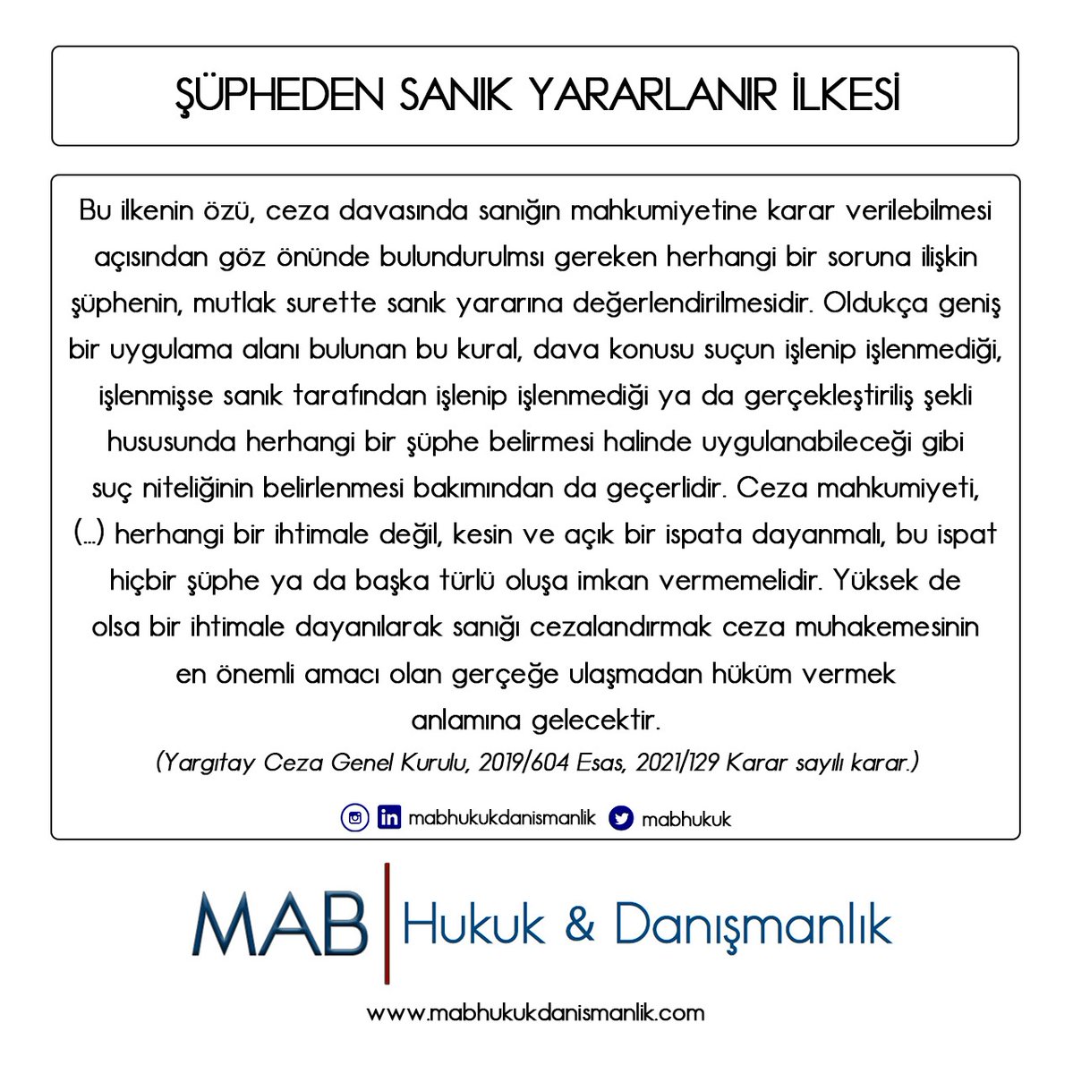 Şüpheden sanık yararlanır ilkesi nedir? #hukuk #avukat #stajyeravukat #cezahukuku #yargıtaykararları #masumiyetkarinesi #şüphe #sanık #suç