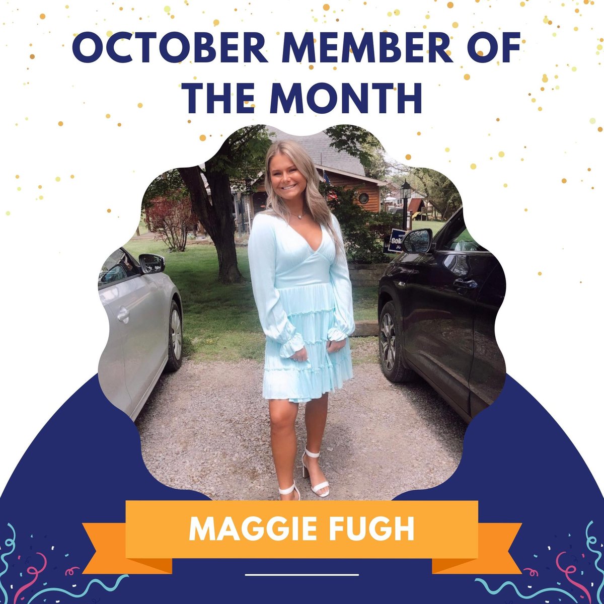 Our October member of the month is Maggie Fugh! Head over to our Instagram or Facebook to learn more about her!