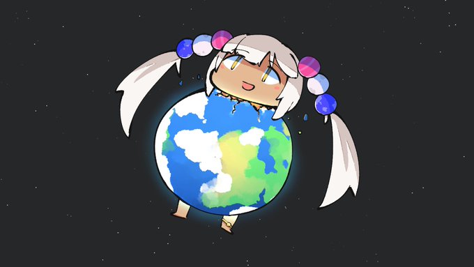 「地球 髪飾り」のTwitter画像/イラスト(人気順)