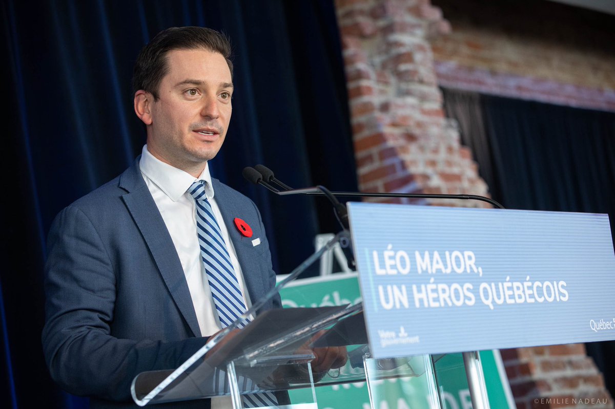 SJB_CAQ's tweet photo. L’attribution du nom de Léo Major permet de perpétuer son souvenir avec fierté et honneur. Ce héros québécois, courageux et déterminé, est un exemple pour notre nation. Les détails: https://t.co/8x6FisKA39 #polqc #assnat https://t.co/W77lUrcuyU