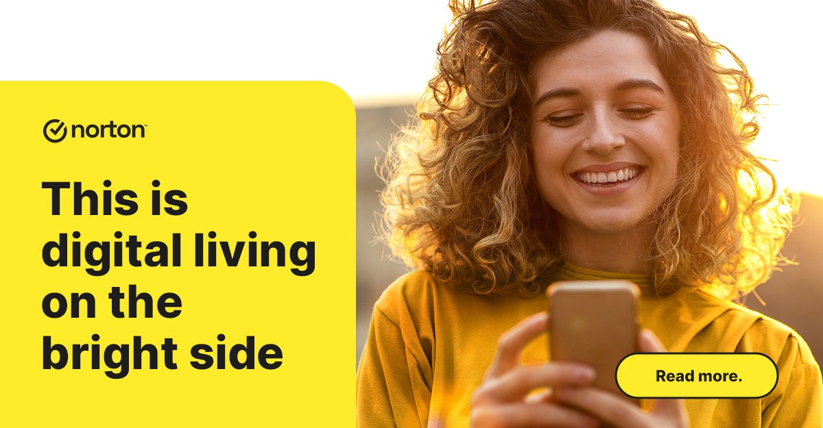 GenDigitalInc's tweet photo. We're painting the town yellow (Norton yellow). From the new Norton brand promise to our logo, learn more about our consumer rebrand announcement today from our CMO, Krista Todd. https://t.co/VZyPknRRp5 #HelloNorton https://t.co/StNkmc3aaH