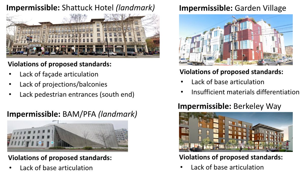 loridroste's tweet photo. Which leads me to why I think we also need a light touch on aesthetic requirements. As I showed in the item, these are just some of Berkeley’s historic buildings that would not be allowed under the design standards that were considered. https://t.co/UbT056y5qs
