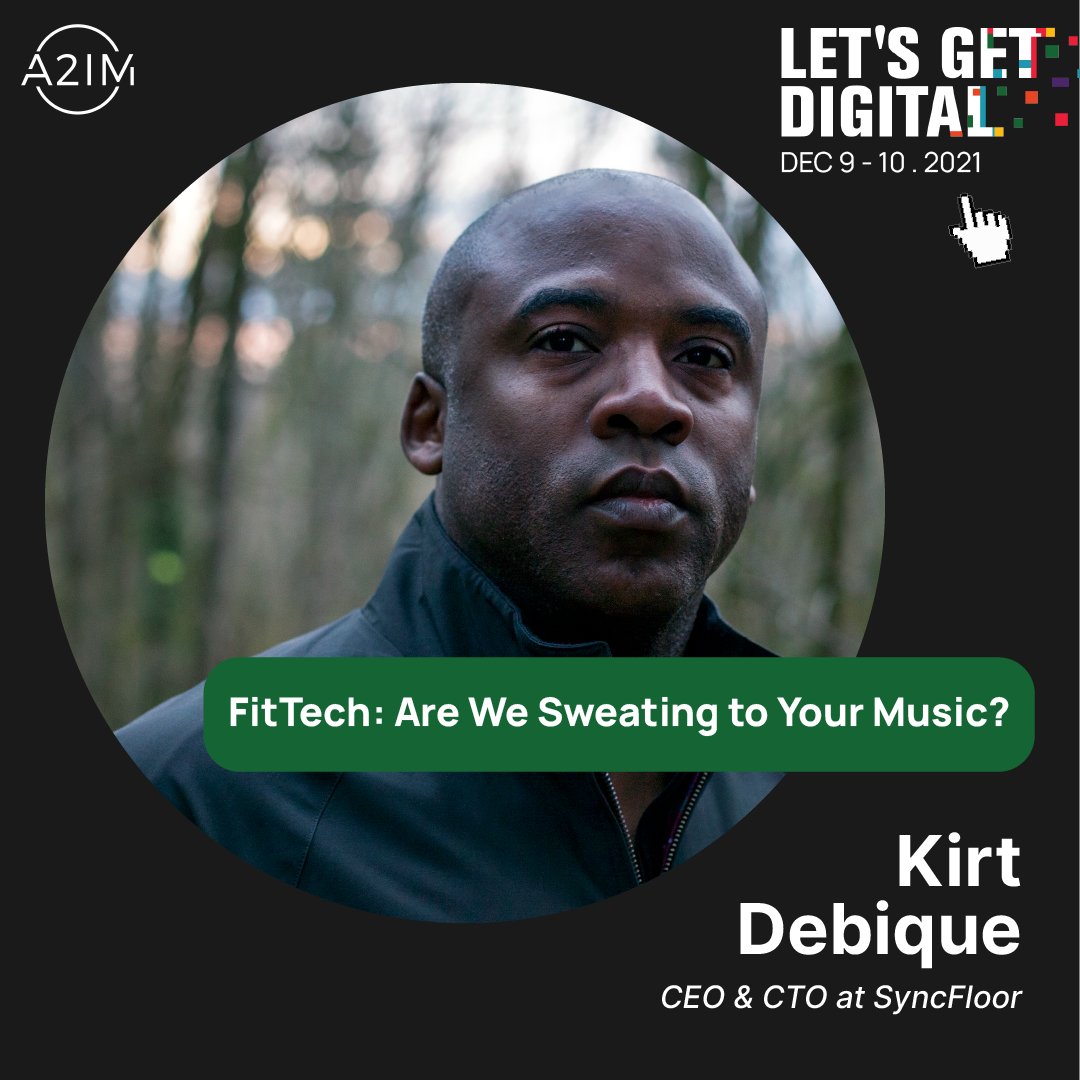 SyncFloor's tweet photo. Our founder, @katewayo, will be speaking at the annual 
@a2im music-tech summit, Let's Get Digital! Kirt's panel will explore the rapidly evolving intersection of music, fitness, and tech.

Tickets available here: https://t.co/LWxg3yMmk4

Price goes up tonight at midnight! https://t.co/9rvj2EbeqZ