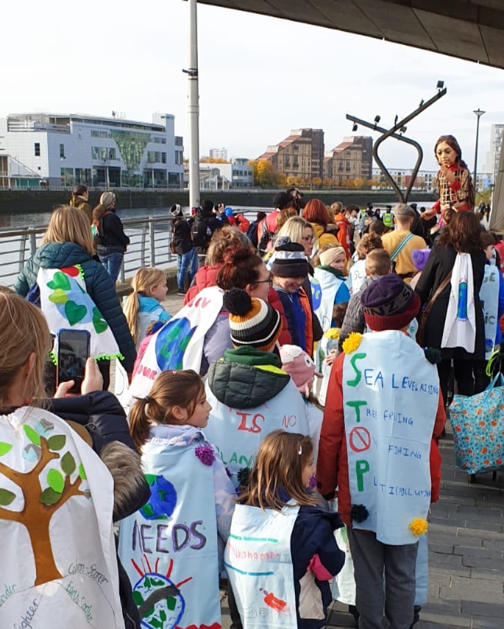 Grandtullyps's tweet photo. What a day! Incredibly proud moment today, after following #LittleAmals journey, we got to welcome her to Glasgow alongside @StTeresasPS @StAlbertsG41 @stjosephsps @BlackfriarsPS @ComriePrimary
Huge thanks to @citizenstheatre
@HorsecrossPerth @NTSonline #WeAreMighty https://t.co/iQNXlOiICD