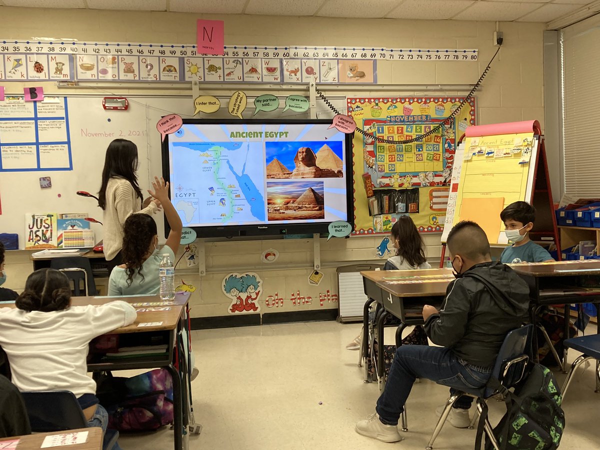 StephensES_AISD's tweet photo. @Bautistateaches had her students engaged this morning learning about Ancient Egypt. @iliana_kd @DrFavy @drgoffney @CarmenConover1 #heroheadquarters https://t.co/qS2OJaTr1S