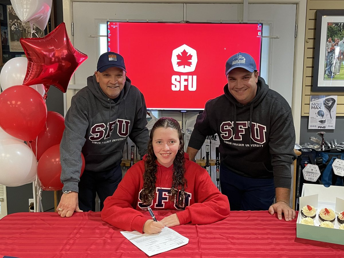 Kevinhaime's tweet photo. Congratulations to Isabella Ferguson (AKA Izzy, AKA Hot Chocolate) on this very exciting signing day. So much work and passion went into your accomplishment. Your attitude and effort are amazing. “Team Haime”is happy to have been part of your journey. @SFU will be a great match🎉 https://t.co/IRfiwqlLUp