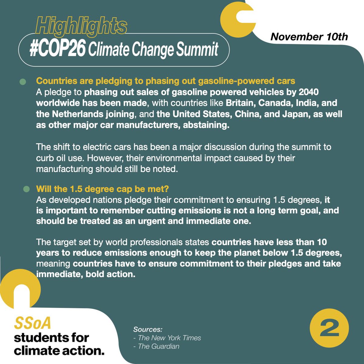 SSoA Students for Climate Action tweet media