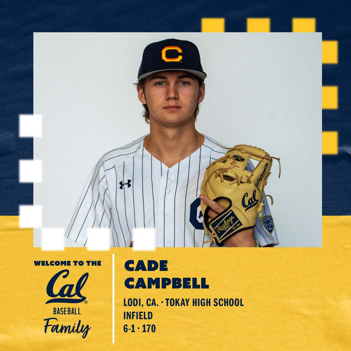 CalBaseball's tweet photo. Impact infielder. 💪

@cadesc27 is a Golden Bear! https://t.co/l7j1tHM8gE
