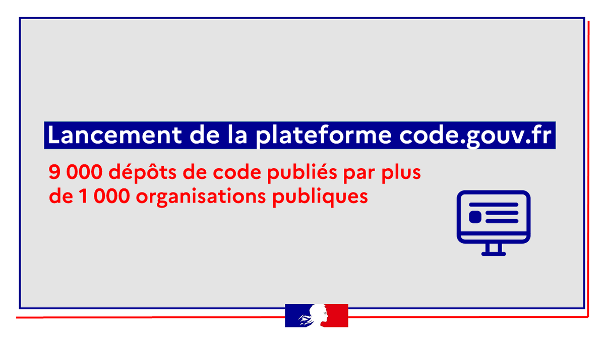 AdeMontchalin's tweet photo. Pour favoriser le partage d'autres codes sources, je lance aujourd'hui la plateforme https://t.co/xRLYWiSHlm. ➕ de 9000 codes publiés par ➕ de 1 000 organisations publiques y seront disponibles en ligne. https://t.co/jBRnvoxGEs