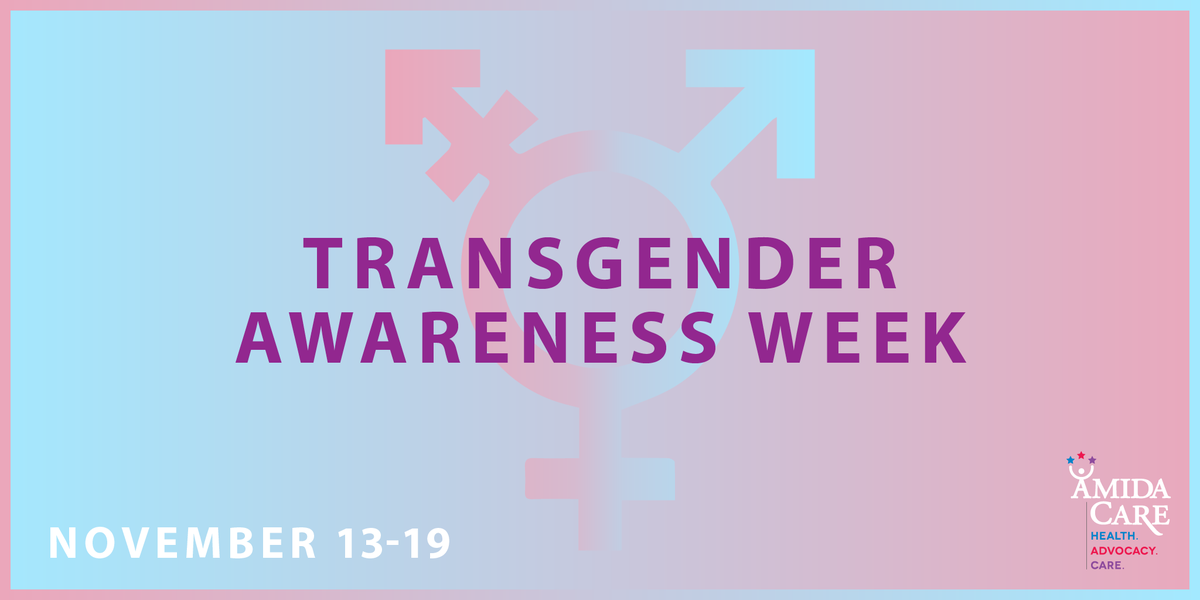 AmidaCareNY's tweet photo. Saturday starts #TransgenderAwareness Week (Nov 13-19), ending with #Transgender Day of Remembrance (Nov 20) which recognizes lives lost to anti-trans violence. Learn how you can be an ally to fight transphobia: https://t.co/qok94vhe7A #TransAware #TDOR #TransAware2021 #TDOR2021 https://t.co/QzipCyrWbp